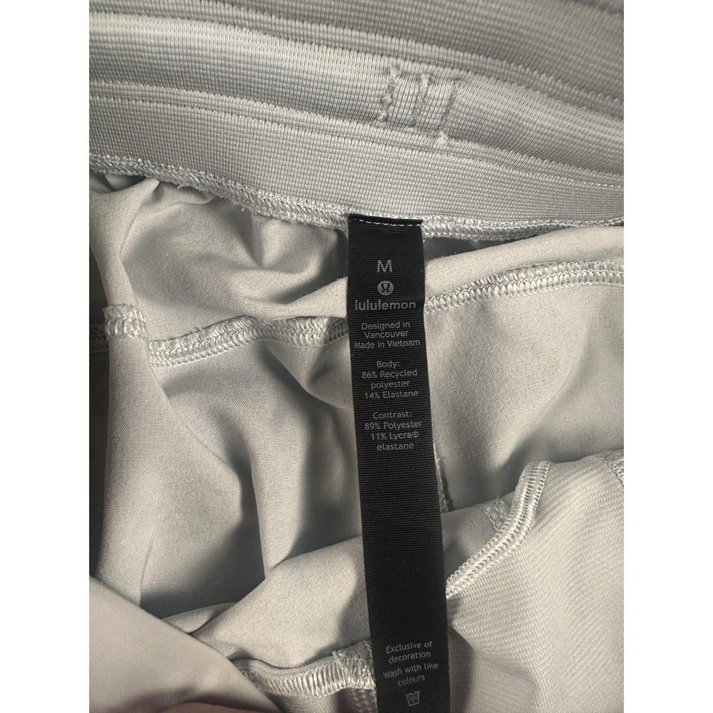Lululemon Shorts Mens Medium Gray Marble Athletic Training Drawstring Waist - Picture 4 of 8